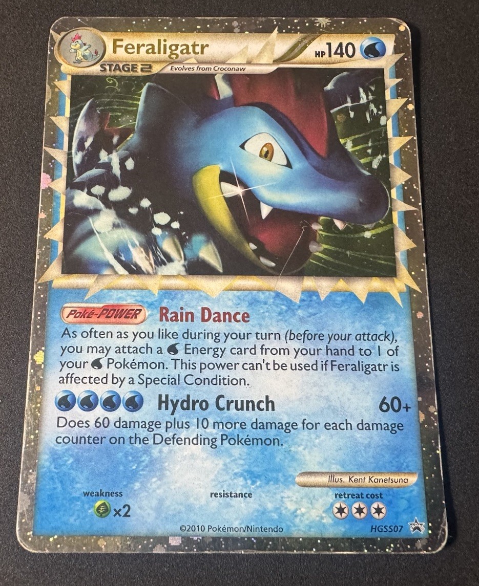 Feraligatr (Prime) Pokemon HGSS07 HeartGold SoulSilver Black Star Promo