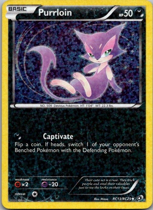 Purrloin Holo Uncommon Legendary Treasures: Radiant Collection RC13/RC25 LP