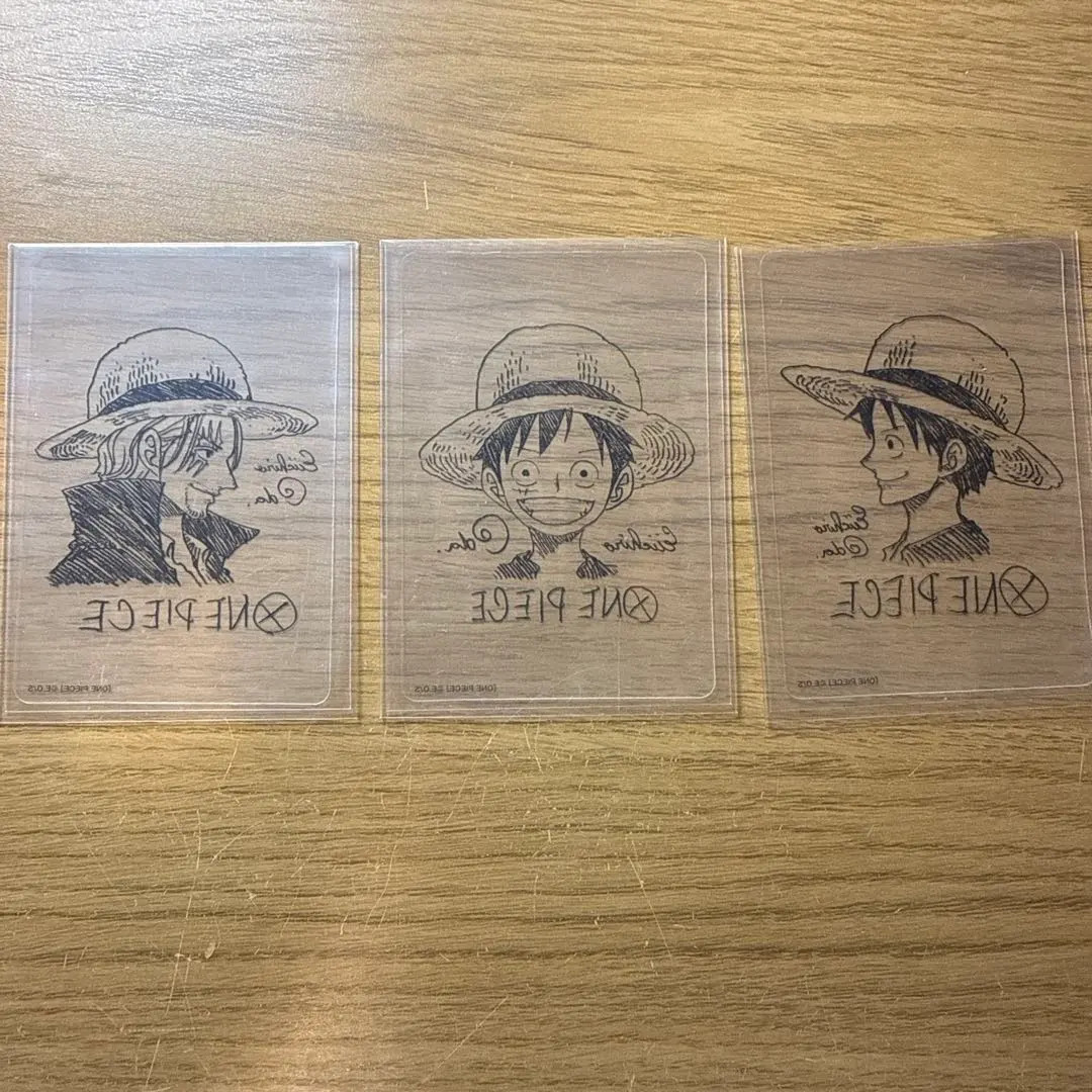 One Piece Luffy Shanks set Shueisha Natsucomi 2022 Double Sticker Eiichiro Oda
