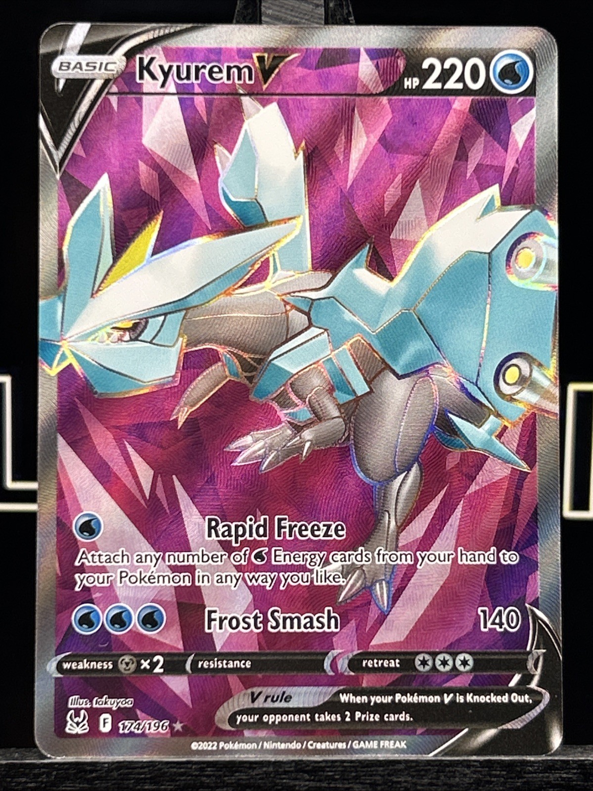 Pokémon Kyurem V Full Art 174/196 LOR Lost Origin NM