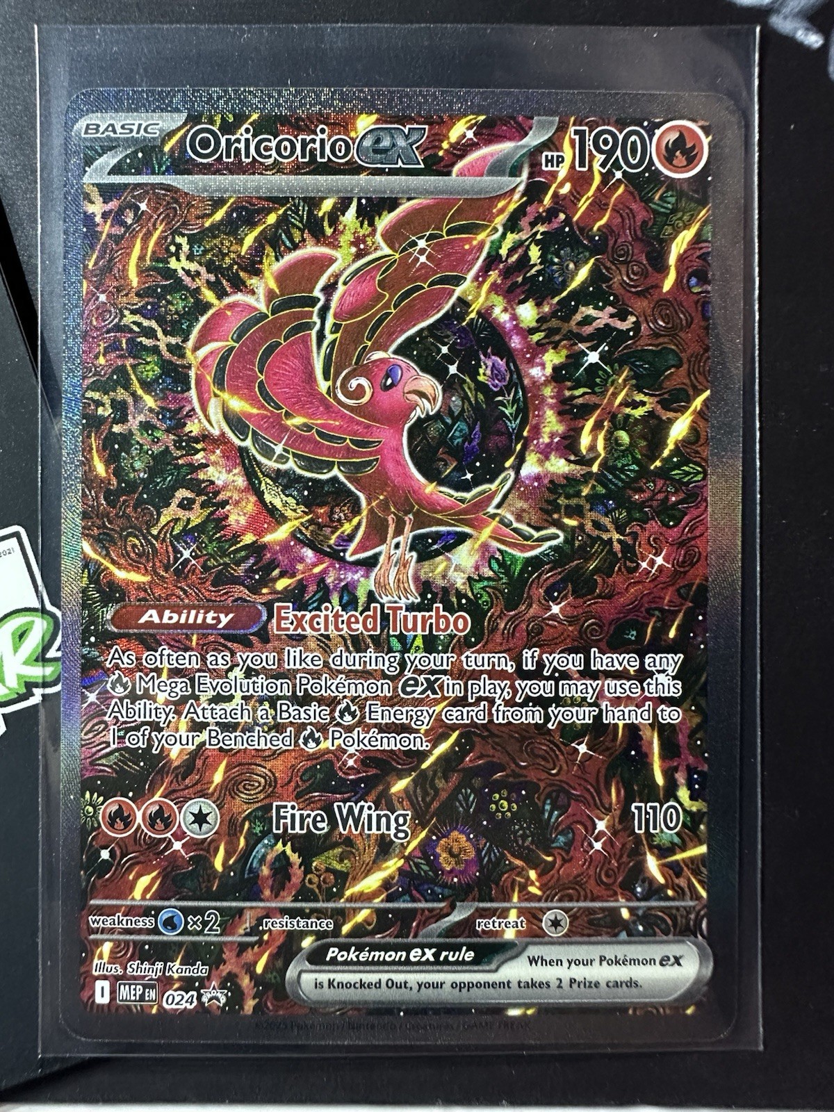Oricorio Ex, Black Star Promo 024, Full Art, Phantasmal Flames, Pokemon TCG, NM