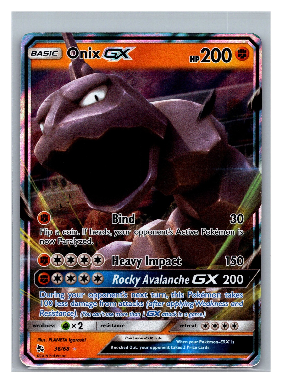 Hidden Fates #36/68 Onix GX