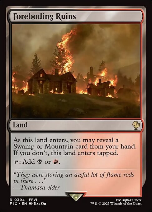 Foreboding Ruins 394 R Normal FIC MTG NM