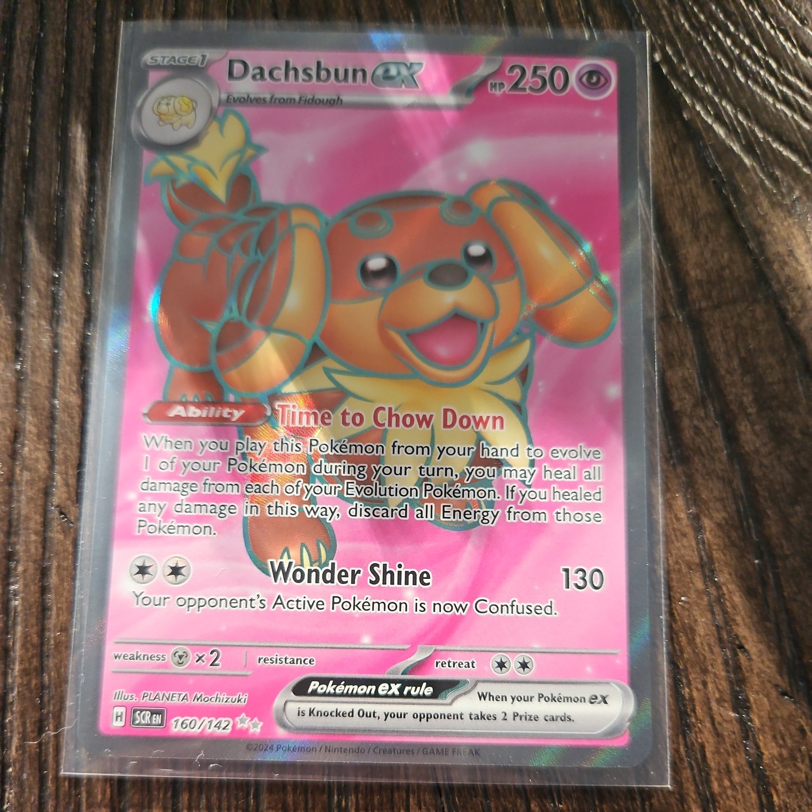 Dachsbun EX 160/142 Stellar Crown – Pokémon TCG