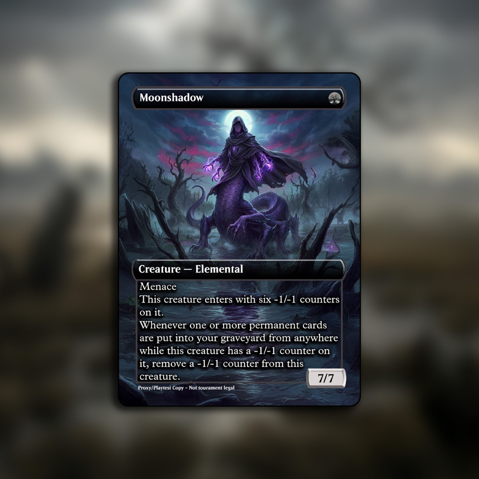 Moonshadow MTG Playtest Custom Alt Art Card For Commander