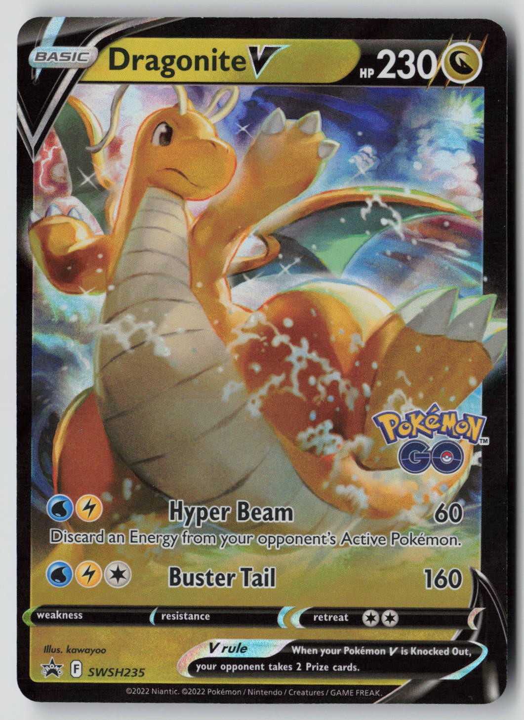 Dragonite V SWSH235 Holo Promo Sword & Shield Promo Pokemon NM