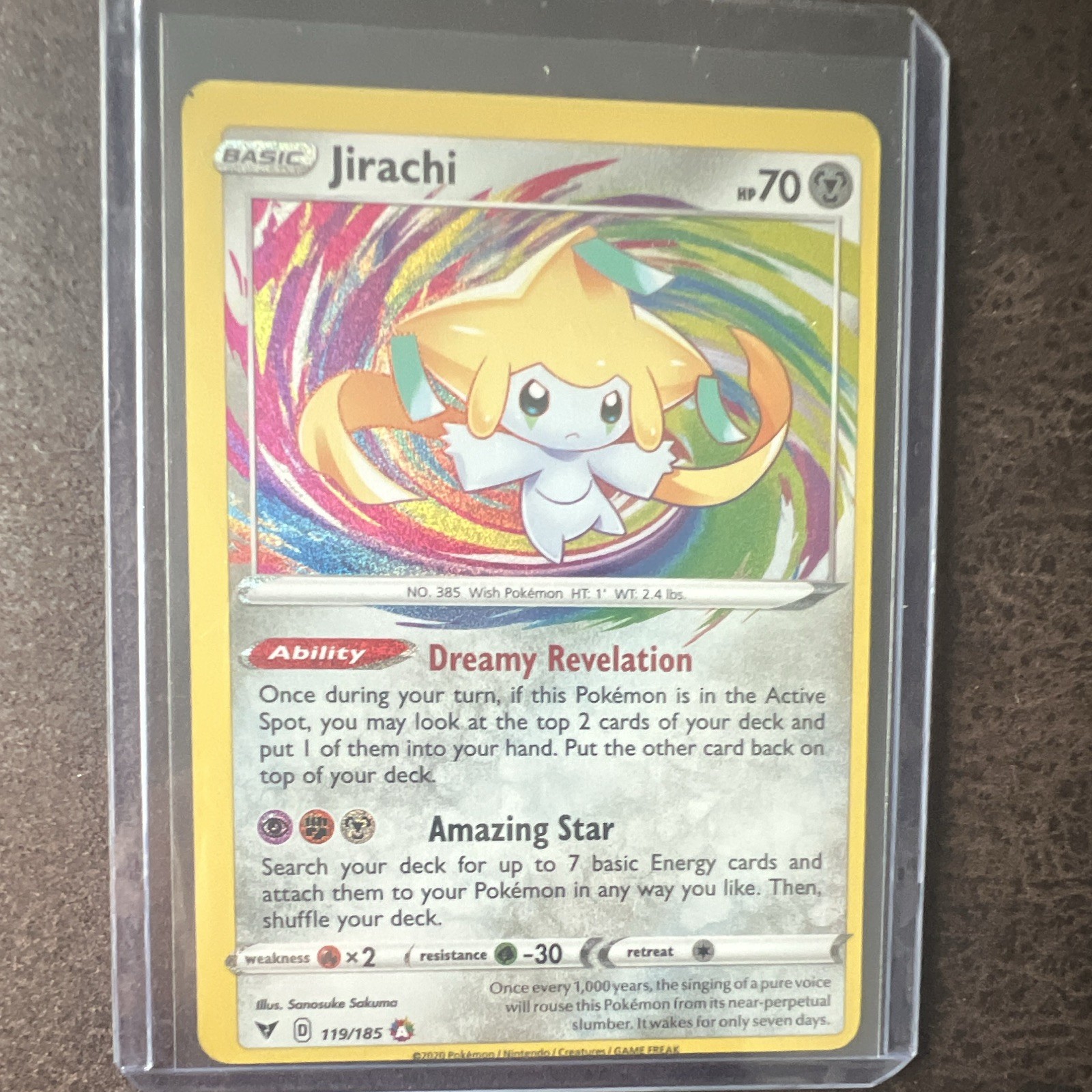 Pokemon TCG Jirachi 119/185 – Vivid Voltage Amazing Rare Holo ENG 2020