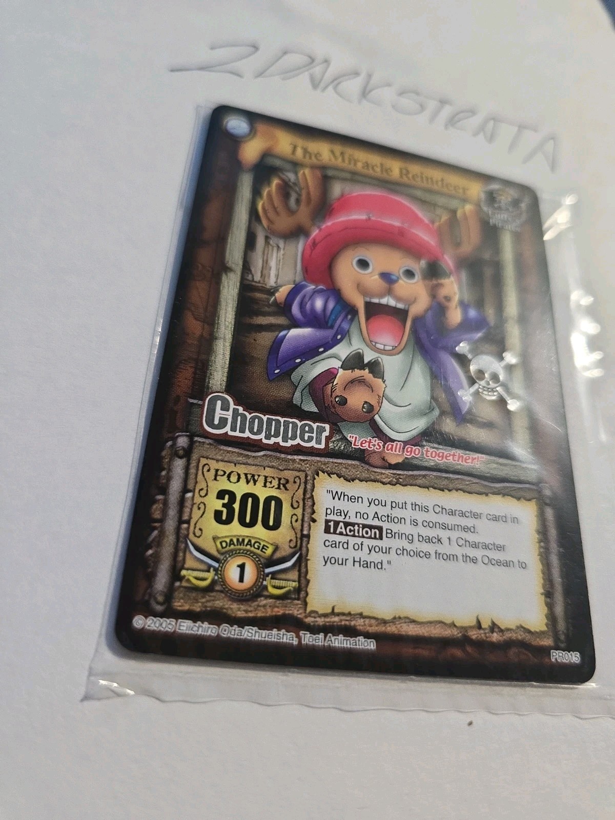 2005 One Piece CCG Chopper The Miracle Reindeer Promo Card PR015 English SEALED