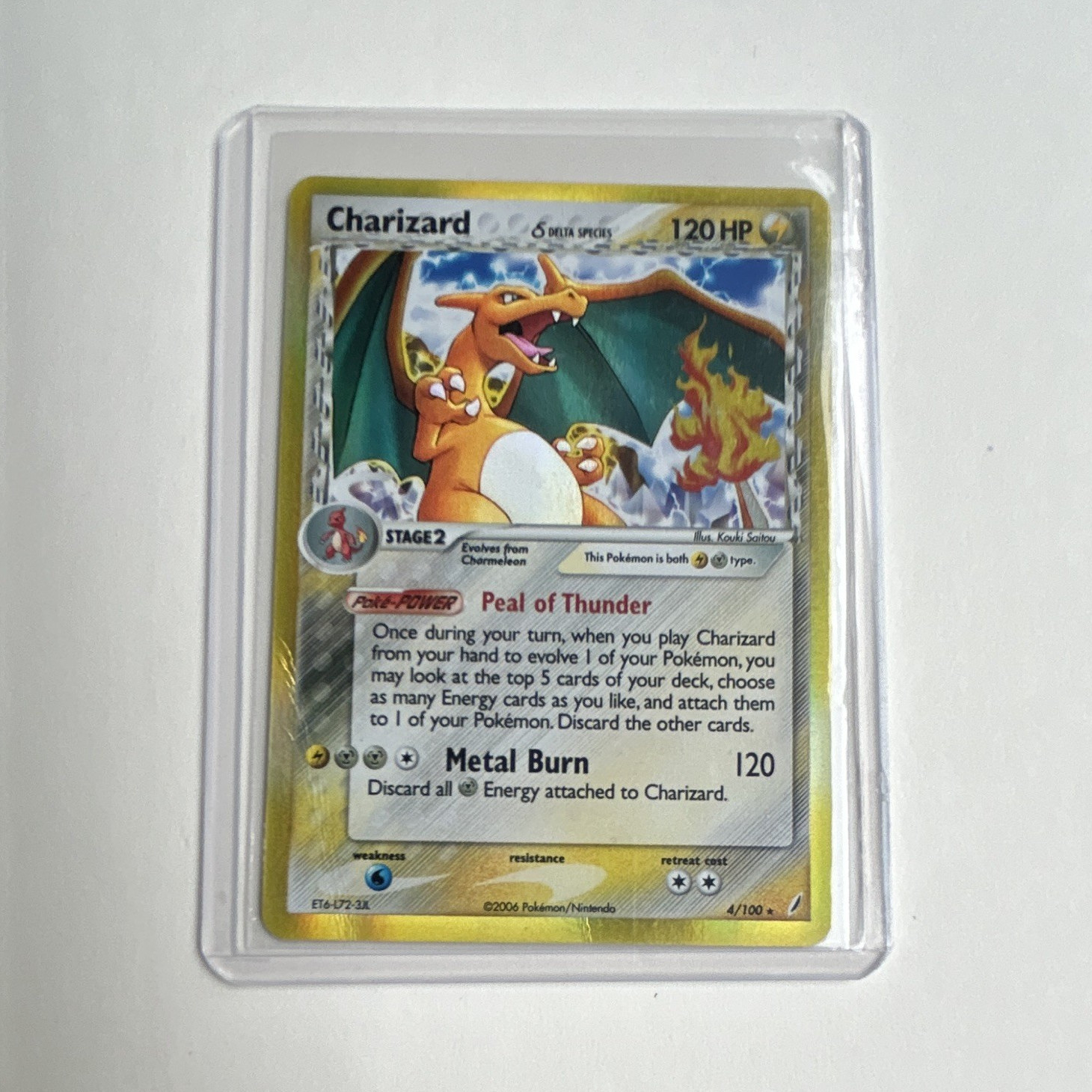 Pokemon TCG Charizard 4/100 EX Crystal Guardians Delta Species Holo Rare ENG
