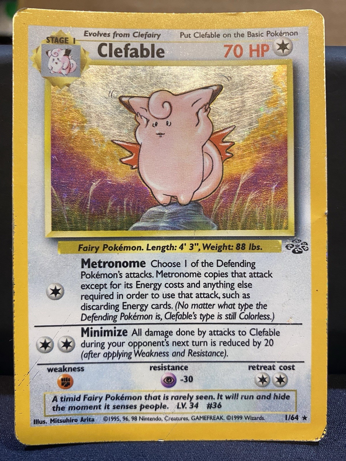 Clefable 01/64 Jungle Holo