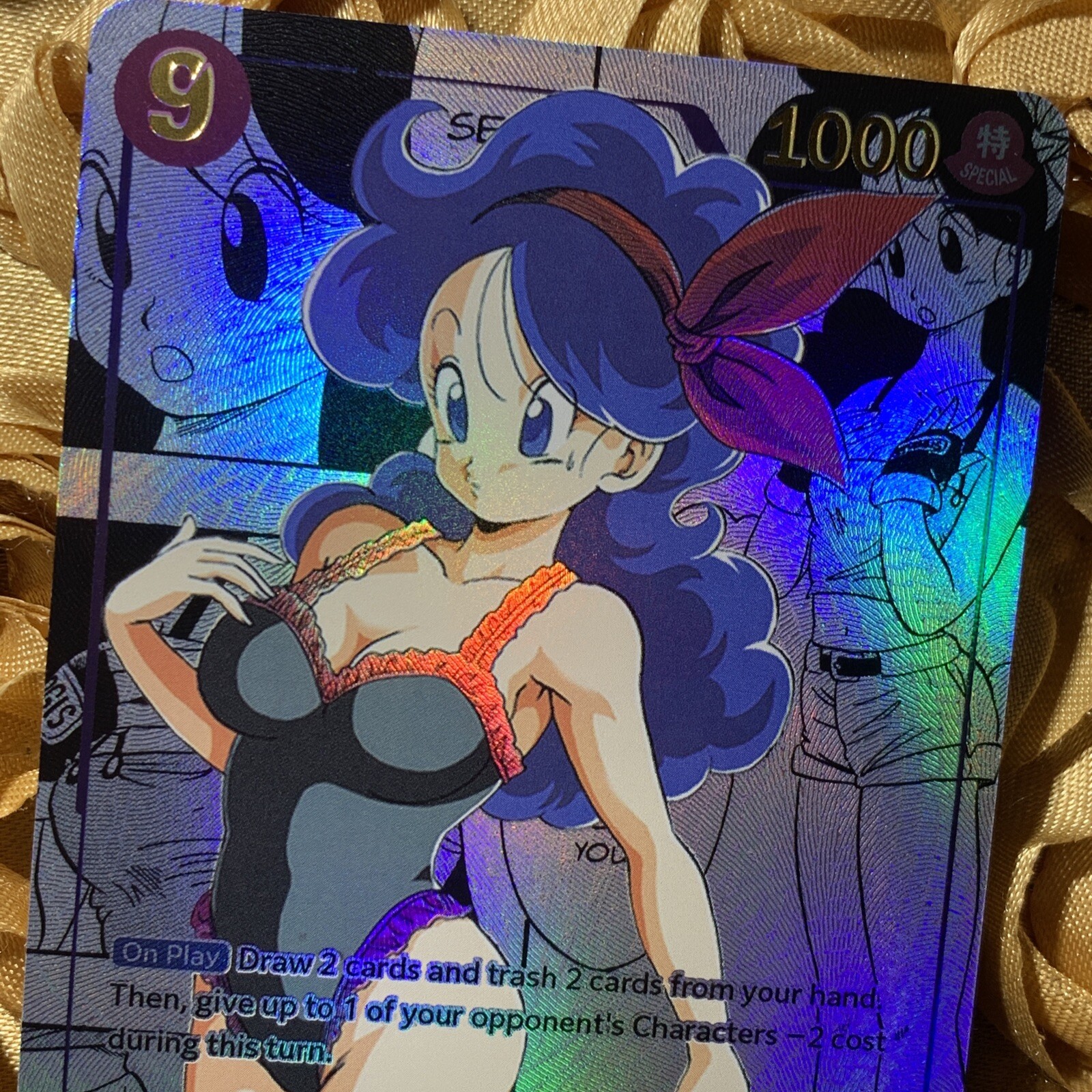 Launch DRAGON BALL Z Comic Beauty ACG Waifu Anime Goddess Holo Girl Card Blue