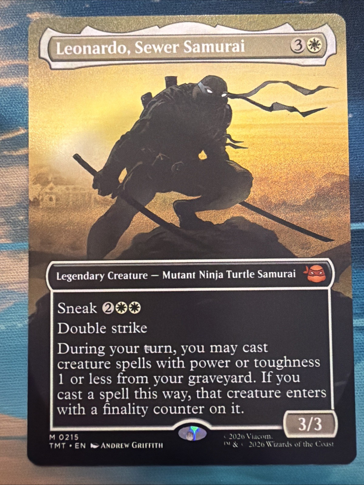 Leonardo, Sewer Samurai (Borderless) Teenage Mutant Ninja Turtles Regular