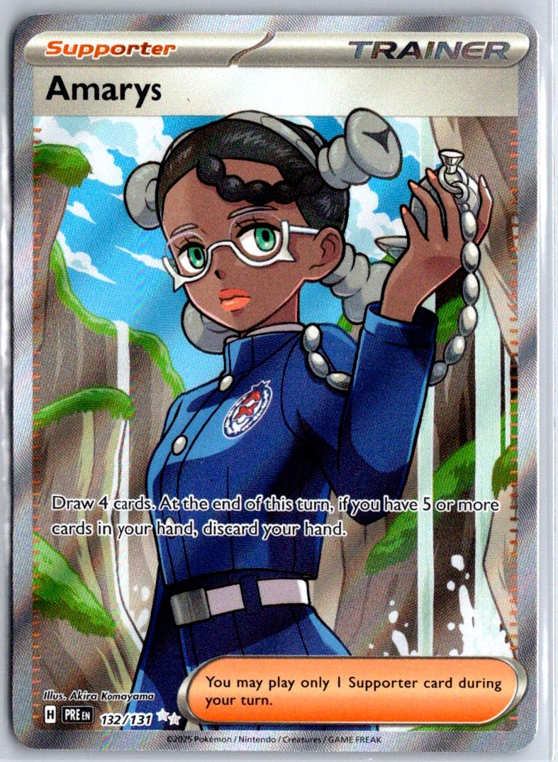 Amarys 132/131 Ultra Rare Holo SV: Prismatic Evolutions NM Akira Komayama