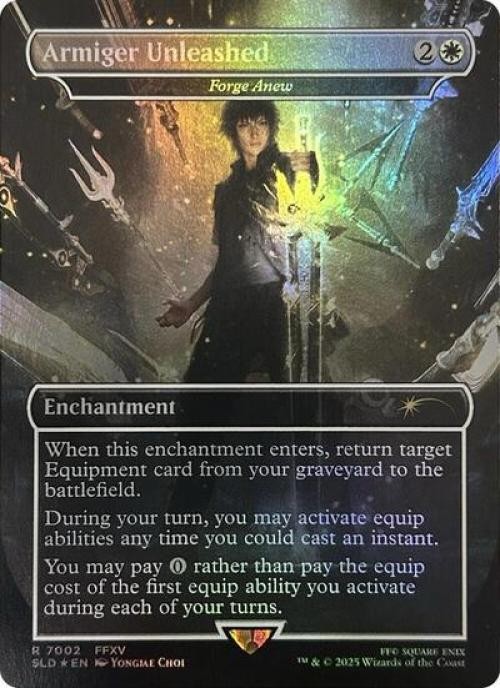 MTG English Armiger Unleashed – Forge Anew (Rainbow Foil) NM Foil Secret Lair