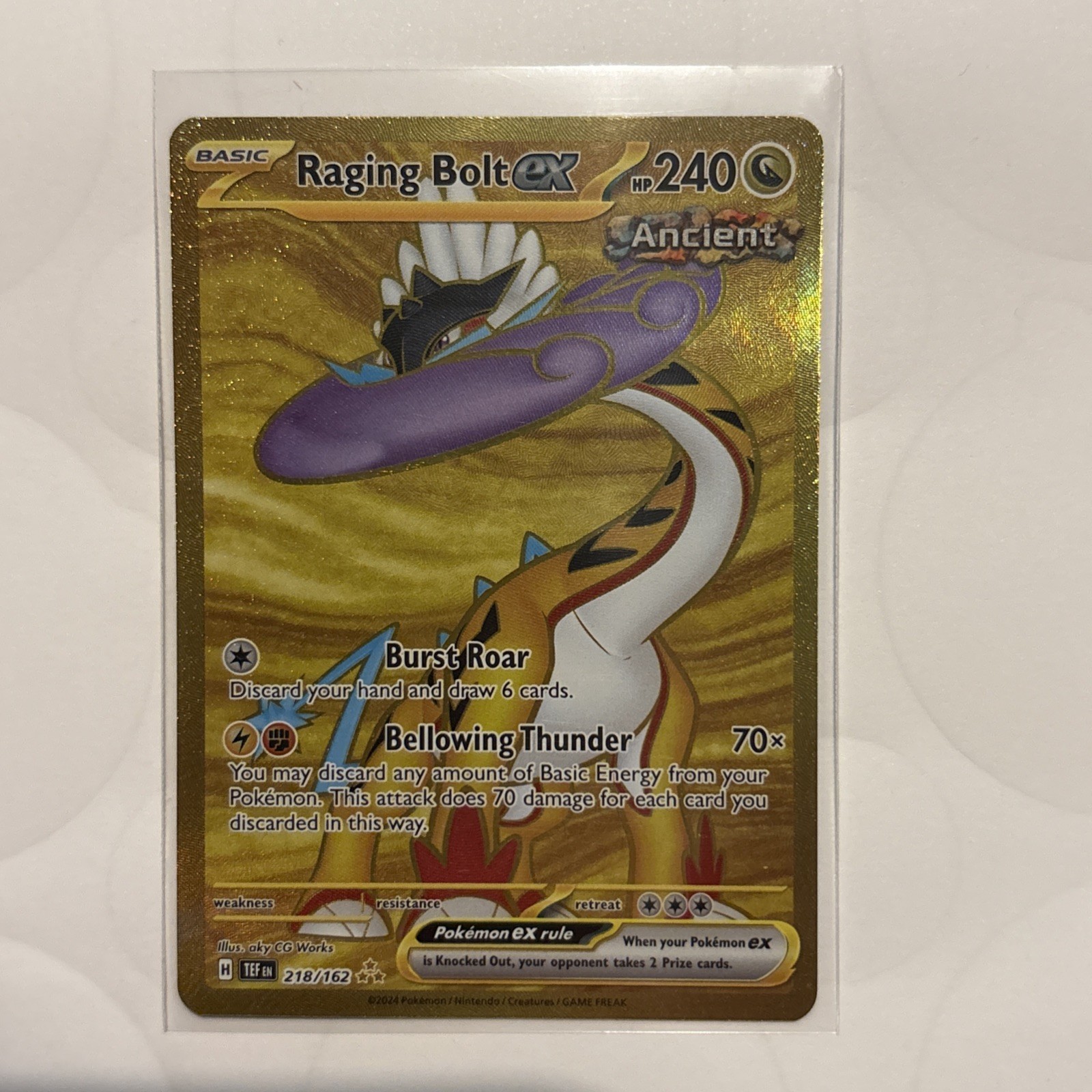 Raging Bolt EX 218/162 – Pokémon Temporal Forces – NM