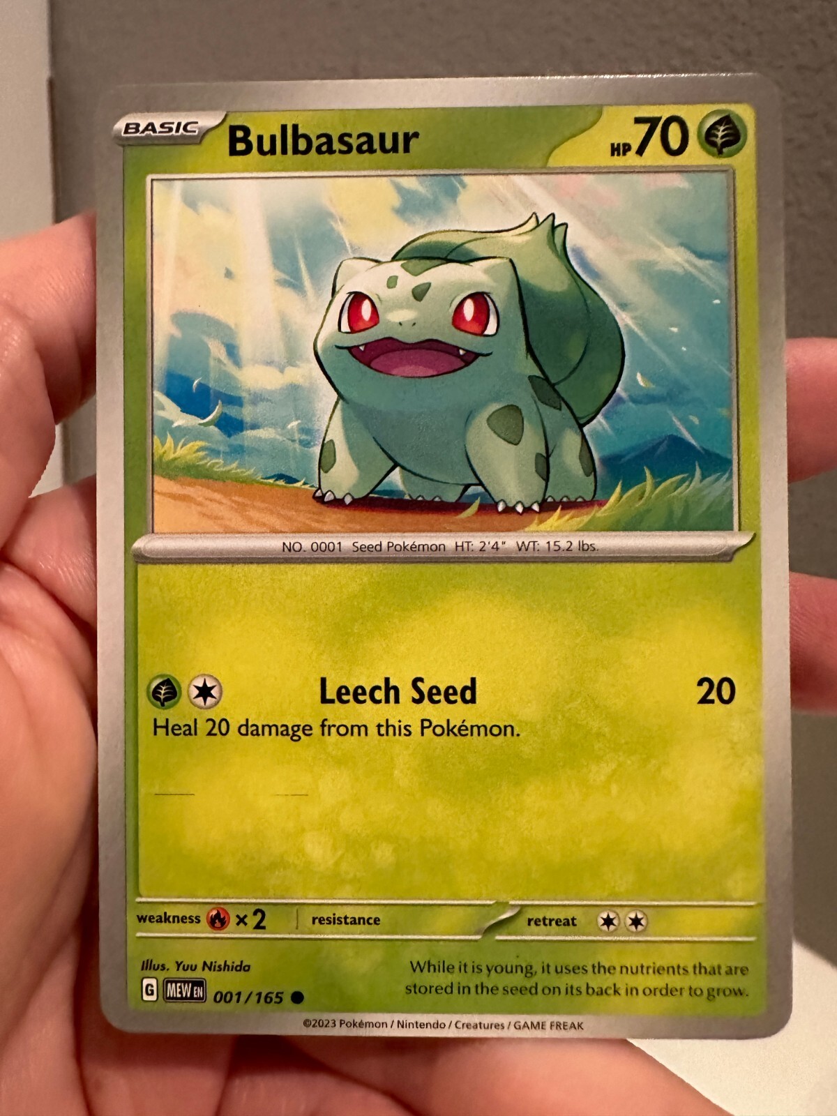 BULBASAUR 1/165 | New Release: Pokemon Scarlet & Violet 151 Non-Holo NM 0401#264
