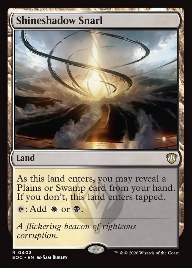 Shineshadow Snarl 403 NM Secrets of Strixhaven Commander MTG SI