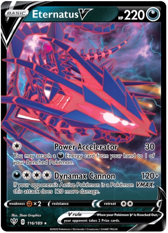 Eternatus V – 116/189 – Ultra Rare Near Mint Darkness Ablaze