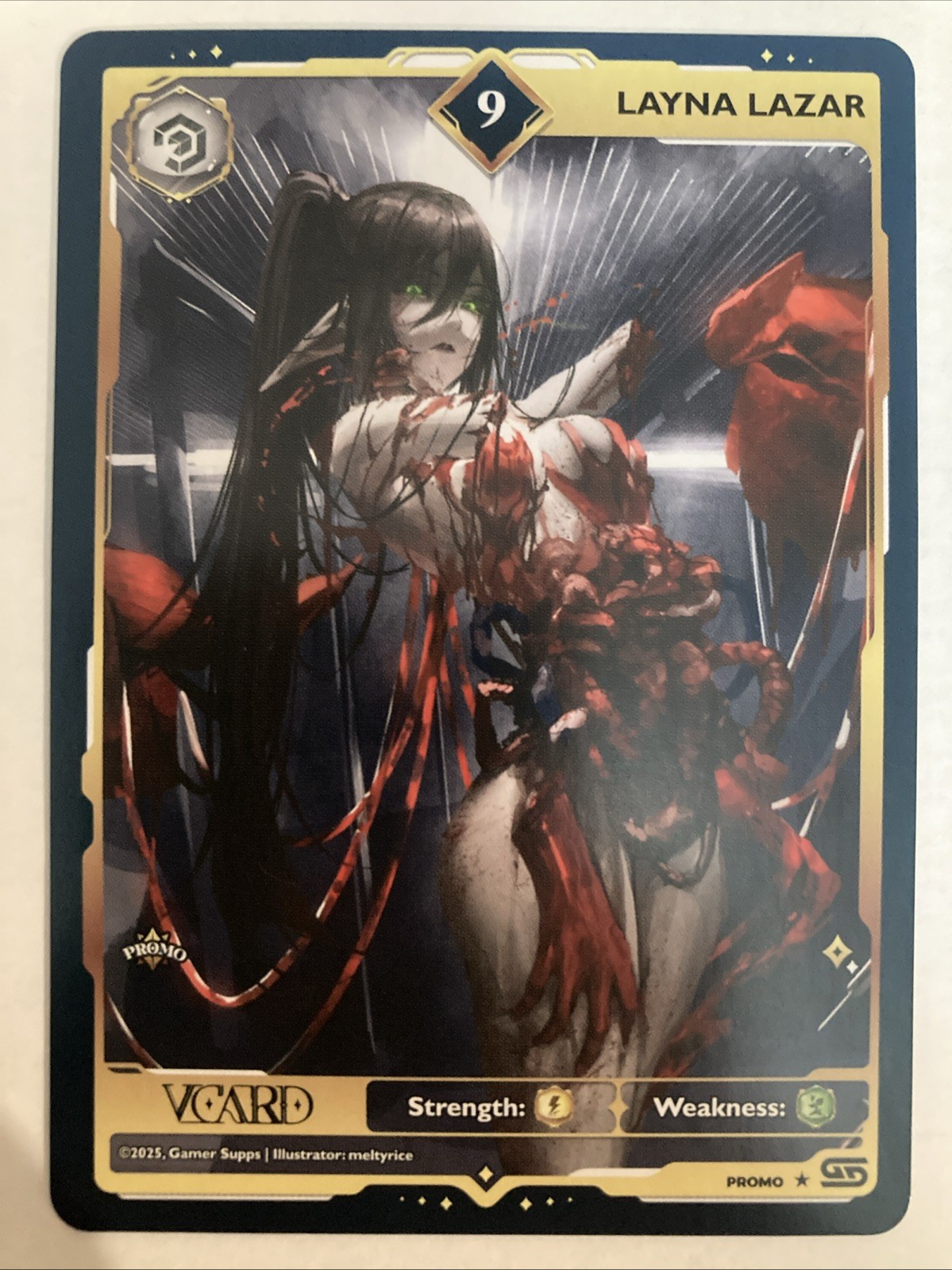 Gamersupps GG VCARD Creator – Layna Lazar’s Crimson Bloom: 9 Promo Card NM/M