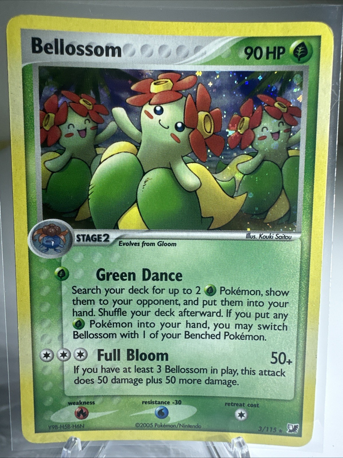 Bellossom 3/115 Unseen Forces Cosmos Holo Lightly Played Pokemon TCG