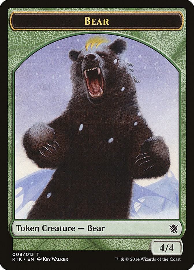 Bear Token T Khans of Tarkir 8 HP