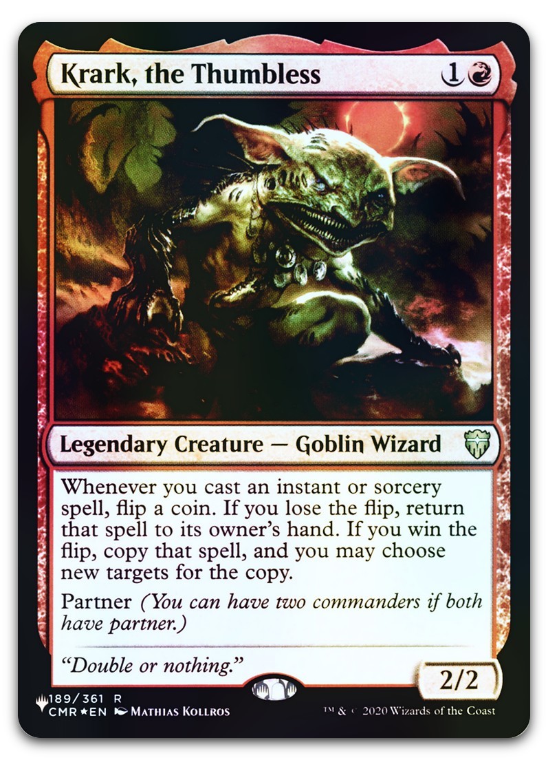 Krark, the Thumbless #189 (Foil) (NM) List Reprints LIST LIST Magic MTG