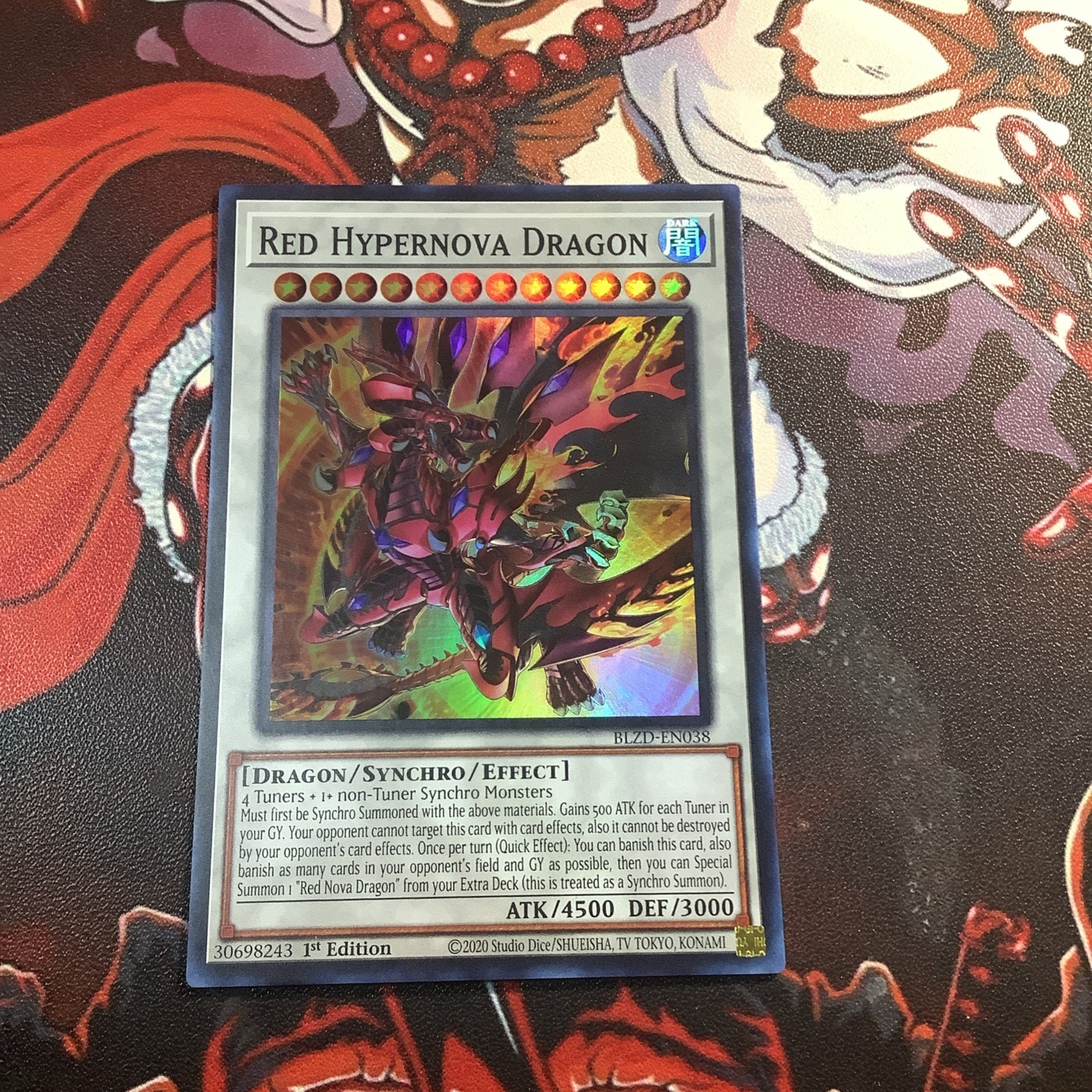 x1 Red Hypernova Dragon – BLZD-EN038 – Super Rare – 1st Edition Yu-Gi-Oh! M/NM