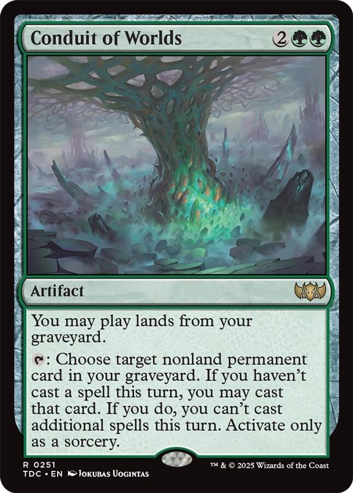 Conduit of Worlds (251) Commander: Tarkir: Dragonstorm MTG TDC