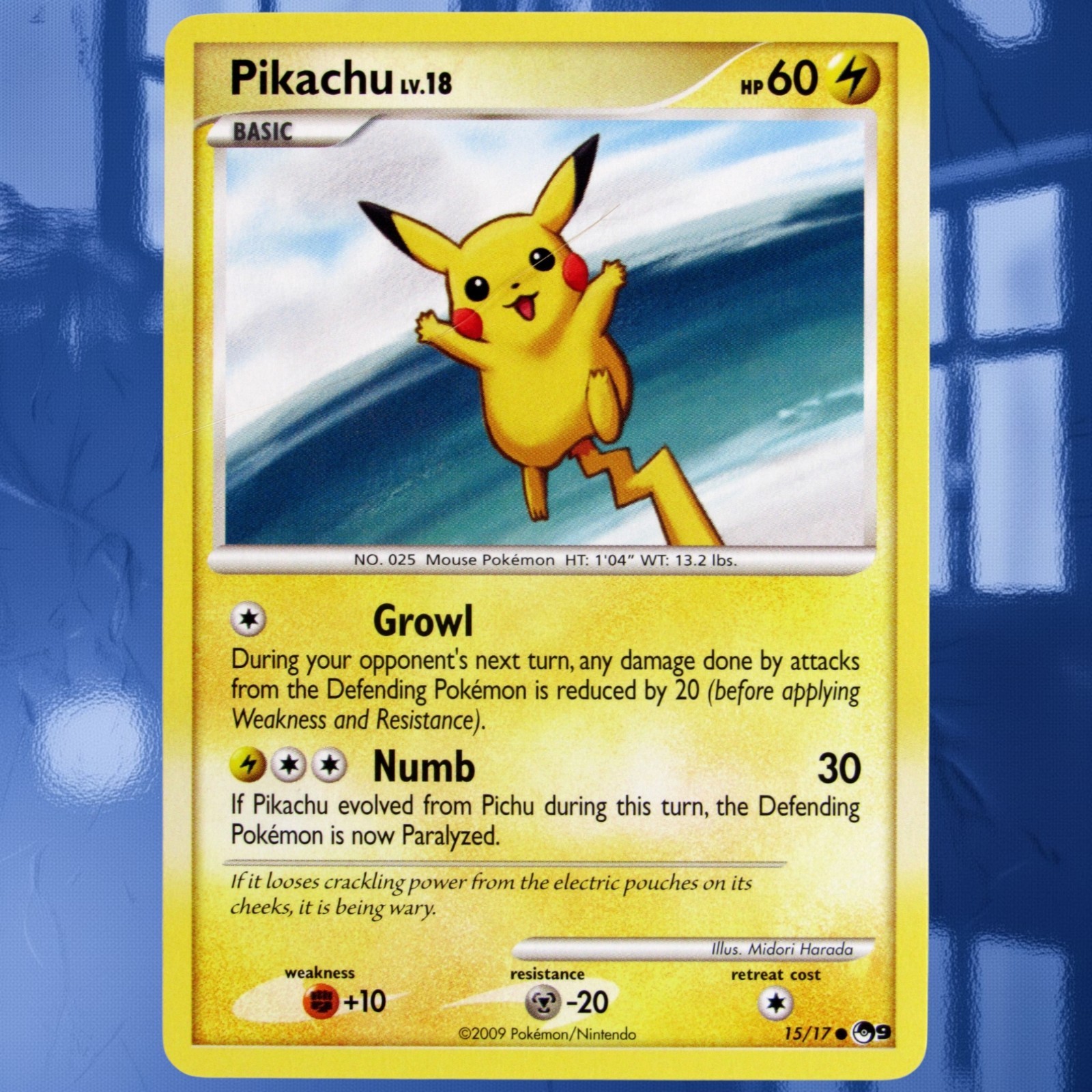 2009 Pokemon Pikachu #15/17 Pop Series 9 Promo Card ☆Near-Mint/MINT☆ See Pics #²