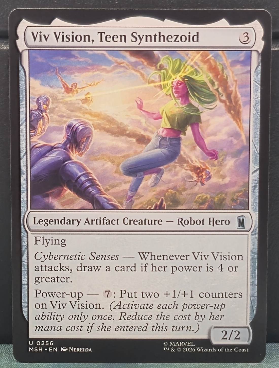 Viv Vision Teen Synthezoid 256 Marvel Super Heroes Card Game Uncommon MTG TCG NM