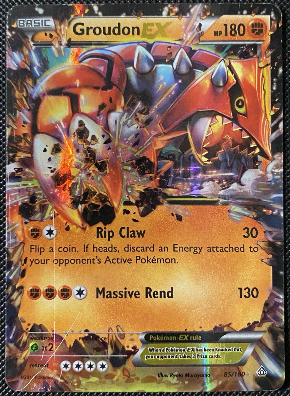 Groudon EX 85/160 XY – Primal Clash Holo – Pokémon Card