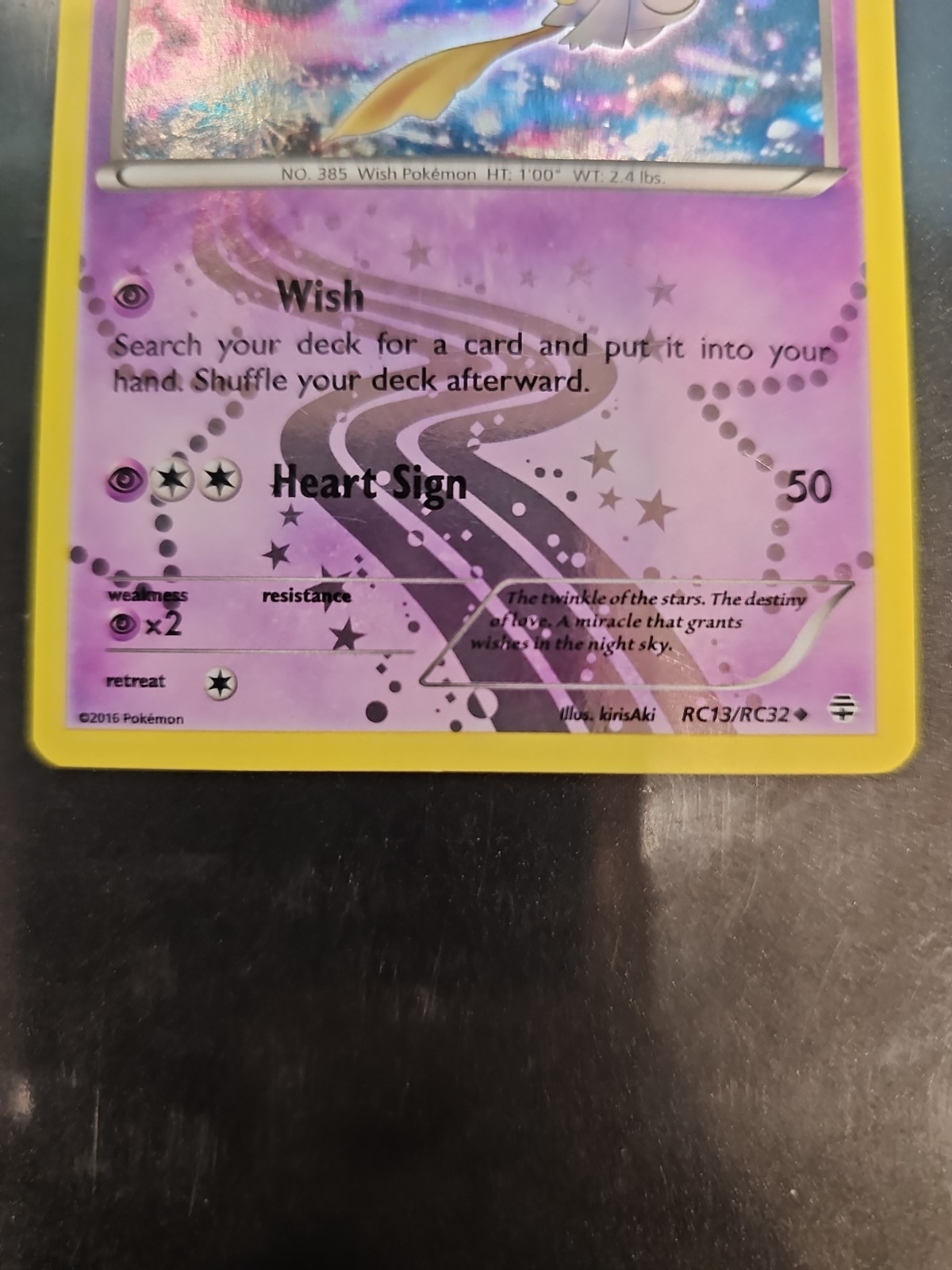 Jirachi RC13/32 Generations: Radiant Collection Holo