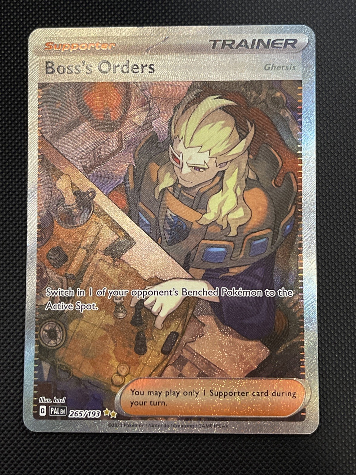 Pokemon Boss’s Orders 265/193 Sv02: Paldea Evolved Holo