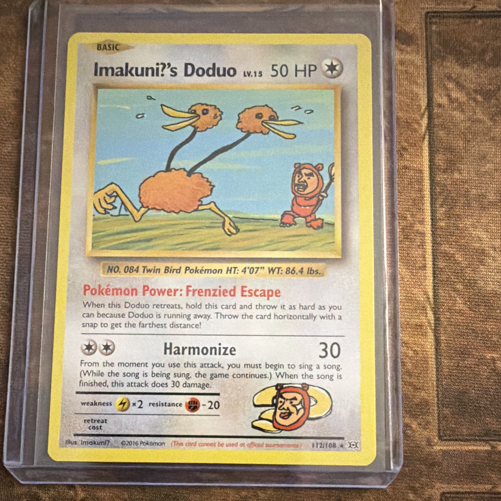 Pokemon TCG Imakuni?’s Doduo 112/108 Evolutions Regular Secret Rare ENG 50 HP