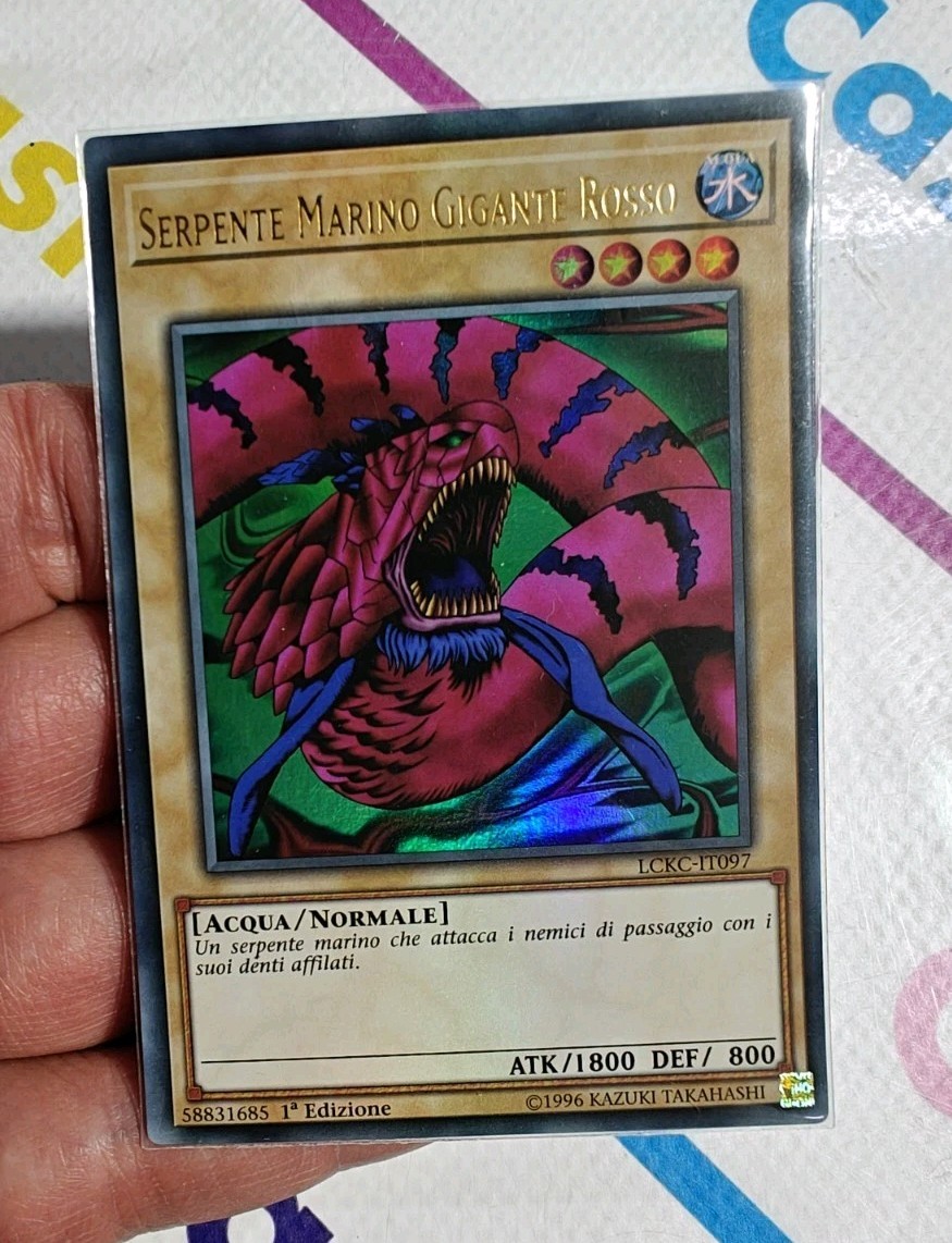 First Edition RED GIANT SEA SNAKE Ultra Rare LCKC-IT005 YU-GI-OH