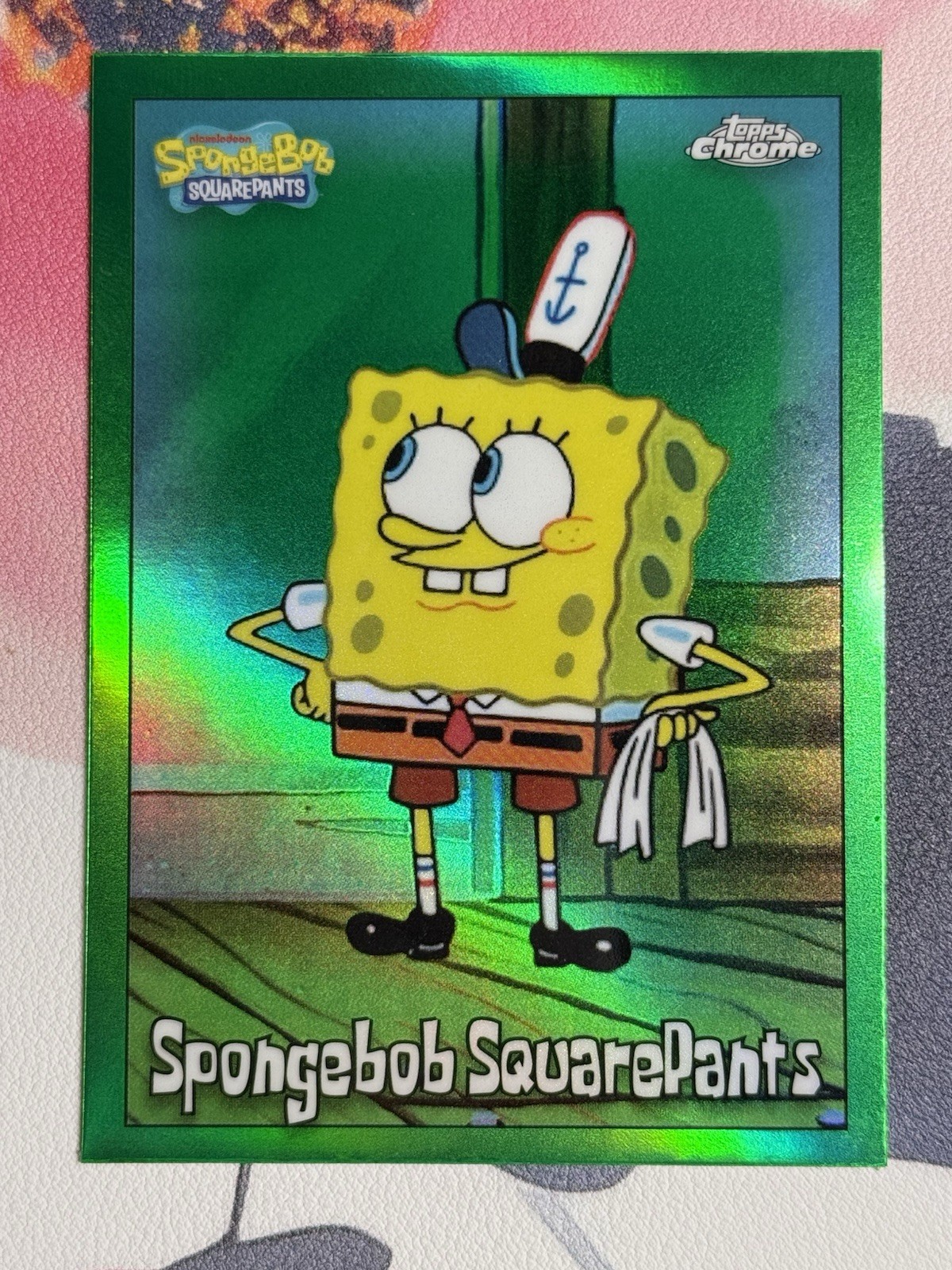 2025 Topps Chrome Spongebob KELP GREEN REFRACTOR Cards #1-200 – You Choose!