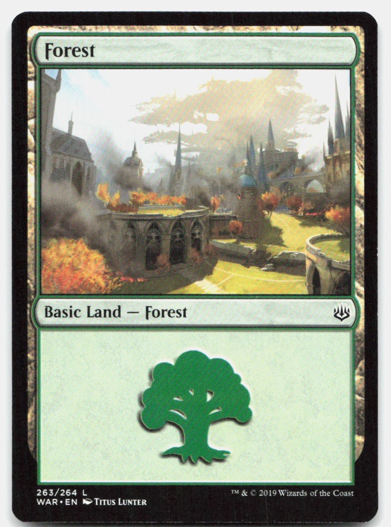 Forest 264 Land Guilds of Ravnica Magic: The Gathering Near Mint