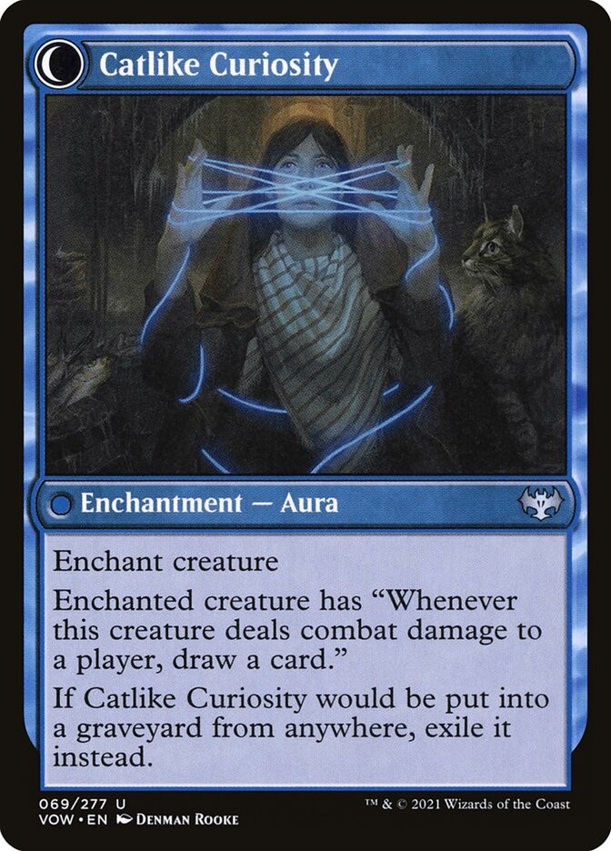 Mischievous Catgeist // Catlike Curiosity (069) Innistrad: Crimson Vow VOW MTG