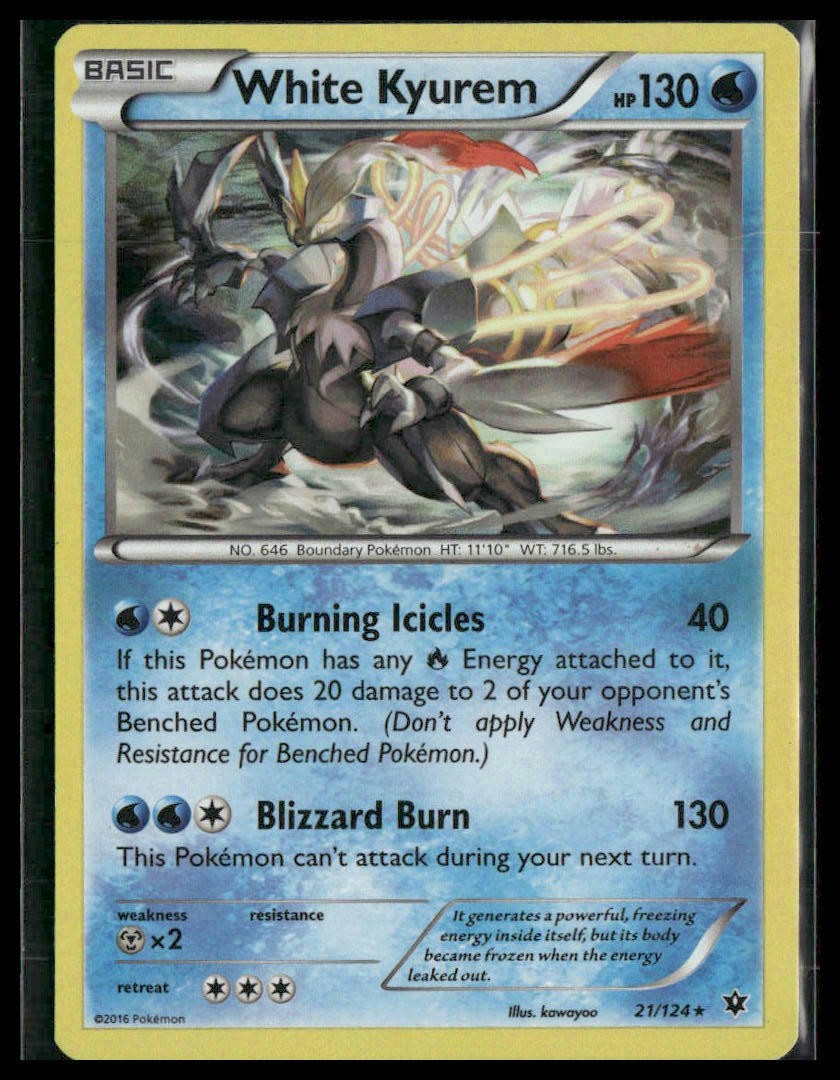 XY – Fates Collide #21/124 White Kyurem