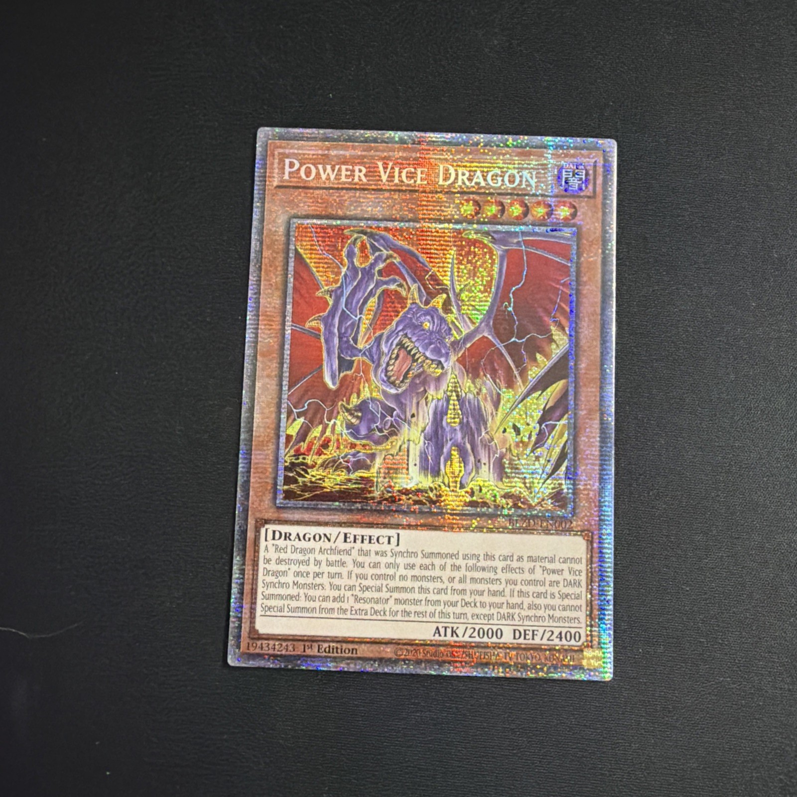 Power Vice Dragon (Starlight Rare) BLZD-EN002 Blazing Dominion 1st Edition