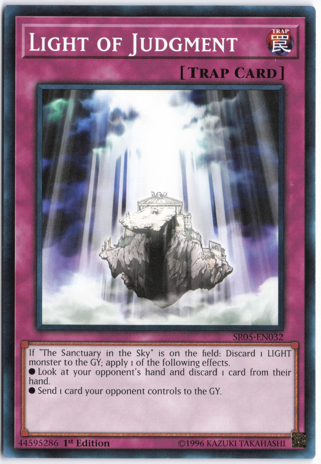 Yugioh – Light of Judgment SR05-EN032 1st Edition – Structure Deck: Wave of Ligh