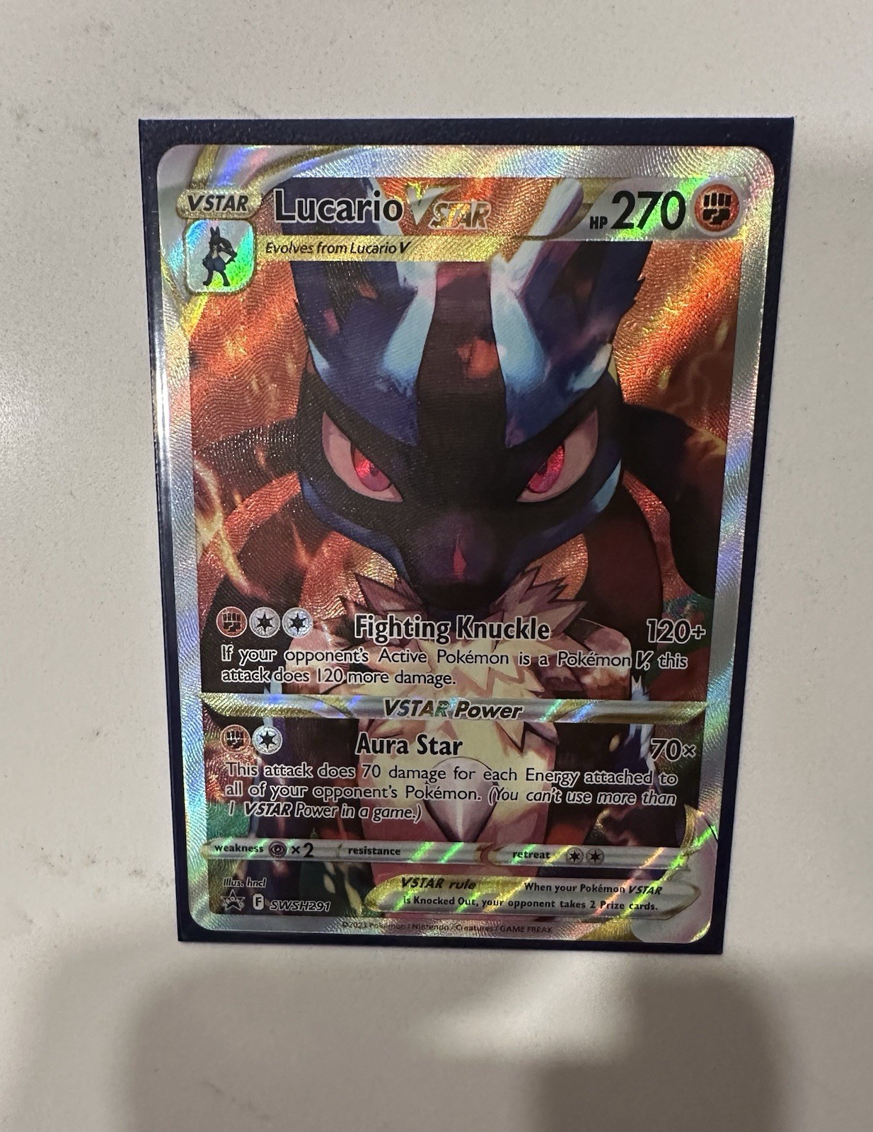 Pokémon Lucario VSTAR SWSH291 Promo Holo Sword & Shield 270HP