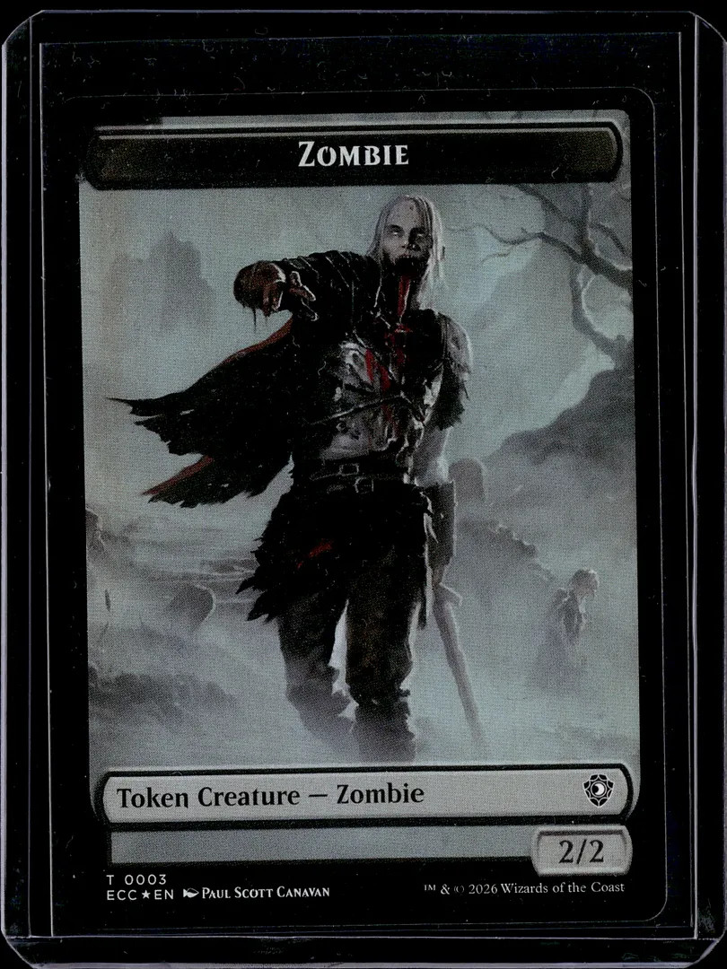 Zombie // Snake Double-Sided Token – Foil – ECC – NM – MTG Magic the Gathering