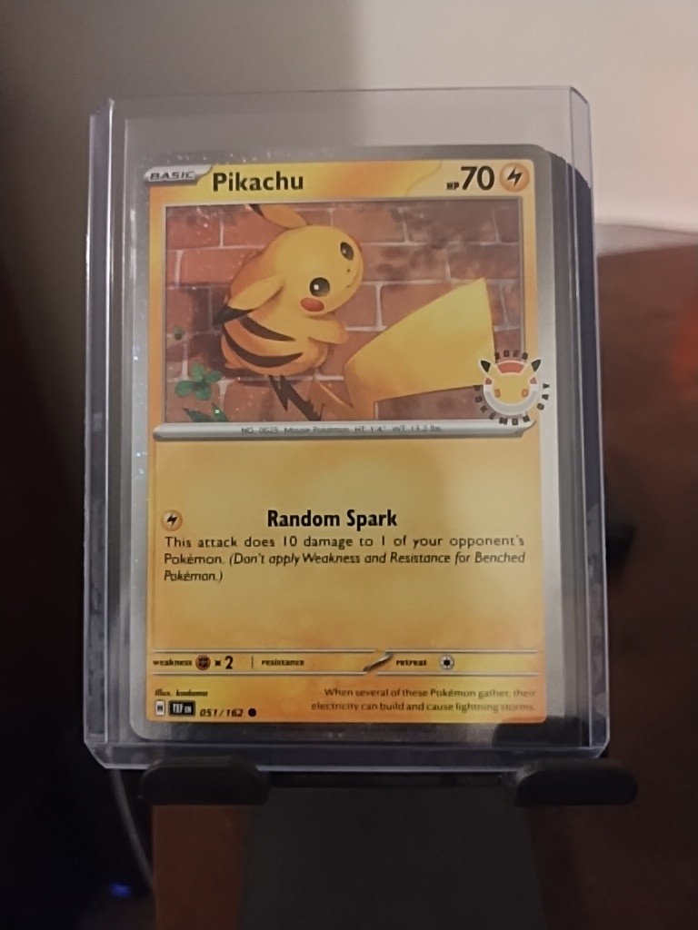 Pikachu 051/162 – Pokemon Day 2026 Stamped 30th Anniversary Cosmos – Near Mint