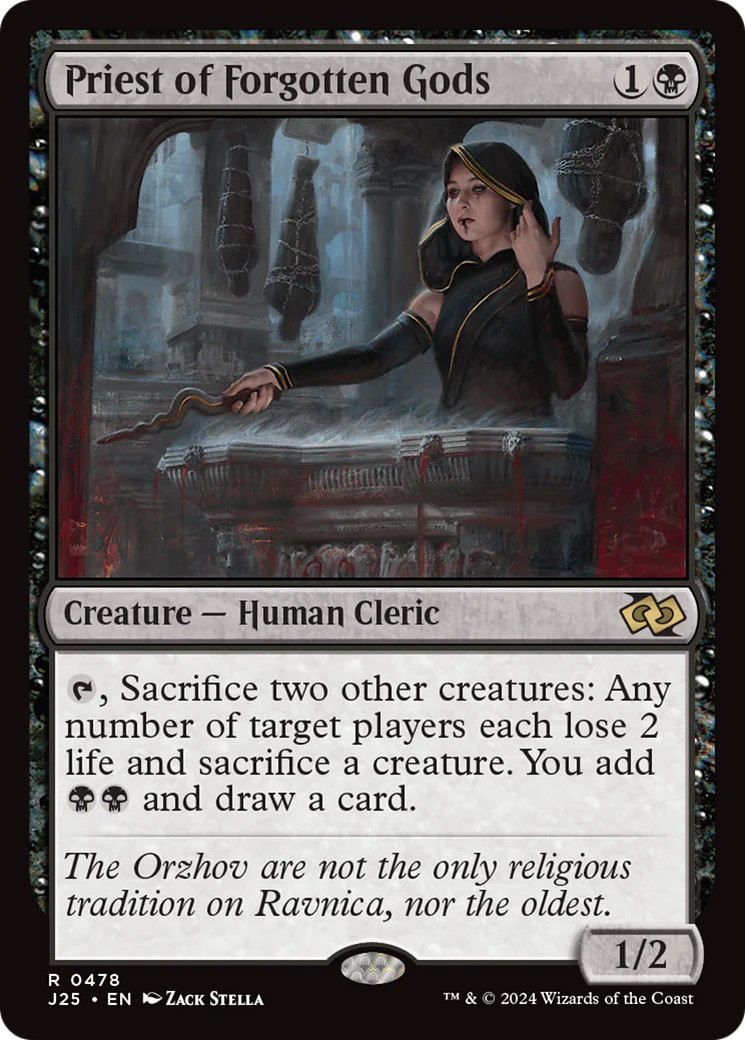 MTG Priest of Forgotten Gods [Foundations Jumpstart] Near Mint Magic