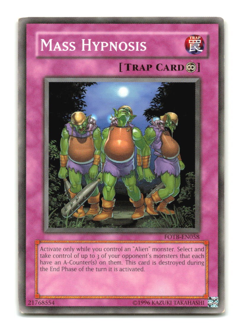 Mass Hypnosis – FOTB-EN058 – YuGiOh-MP