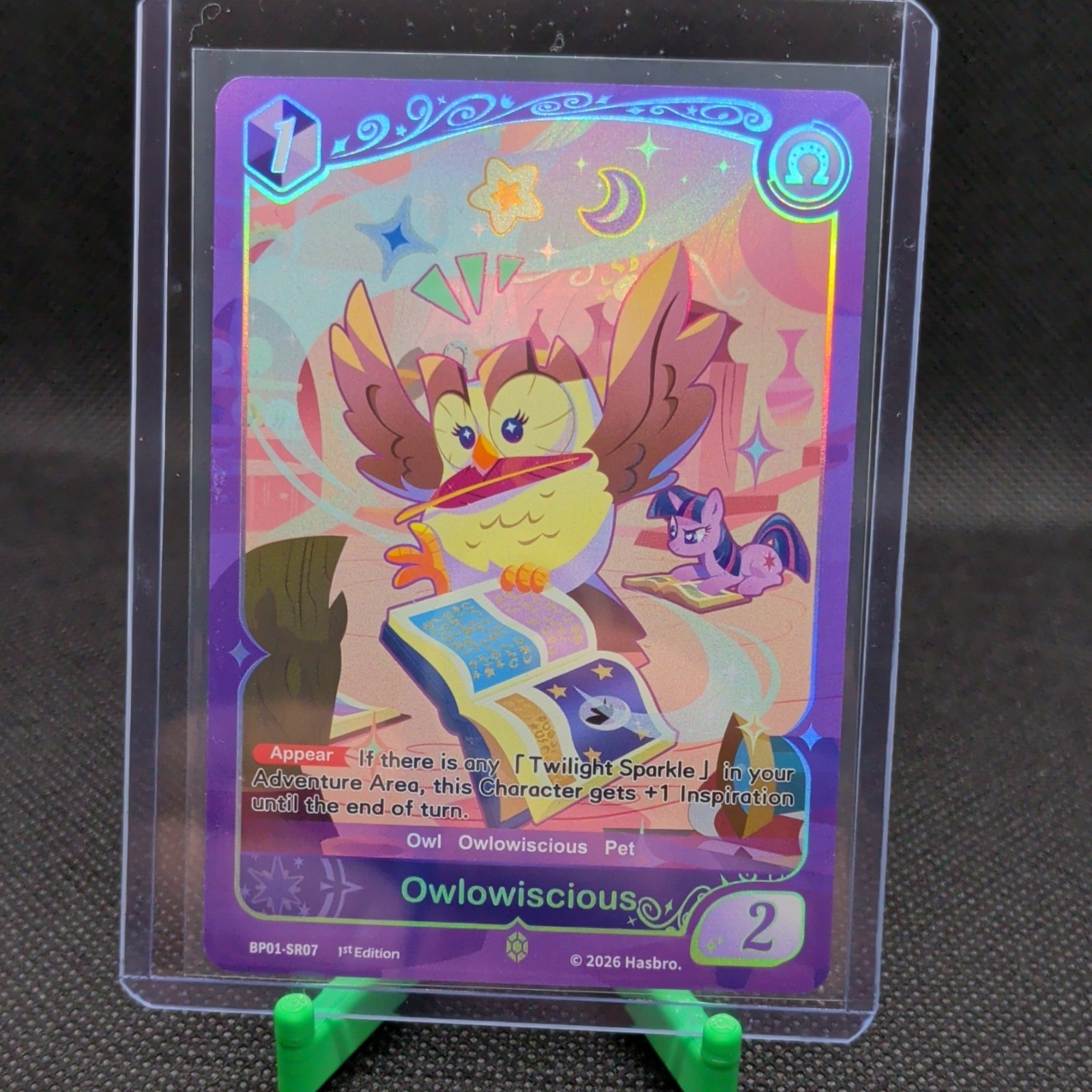 Hasbro Owlowiscious BP01-SR07 BP01 1st Edition Holo Super Rare EN 2026