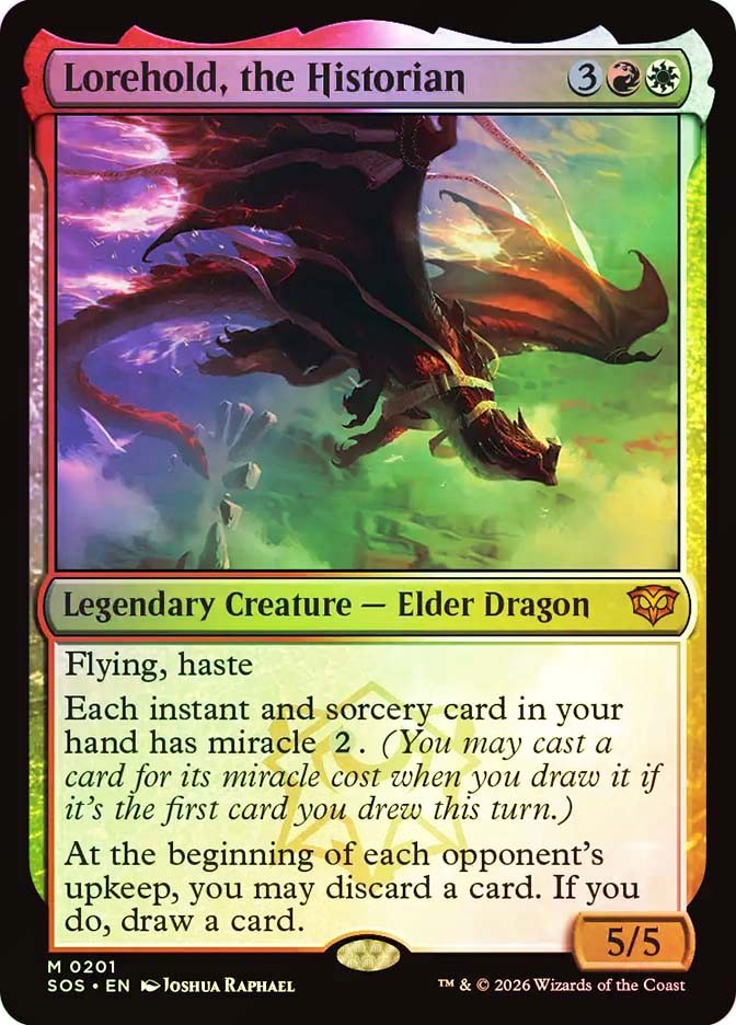 MTG FOIL Lorehold, the Historian – Secrets of Strixhaven #201