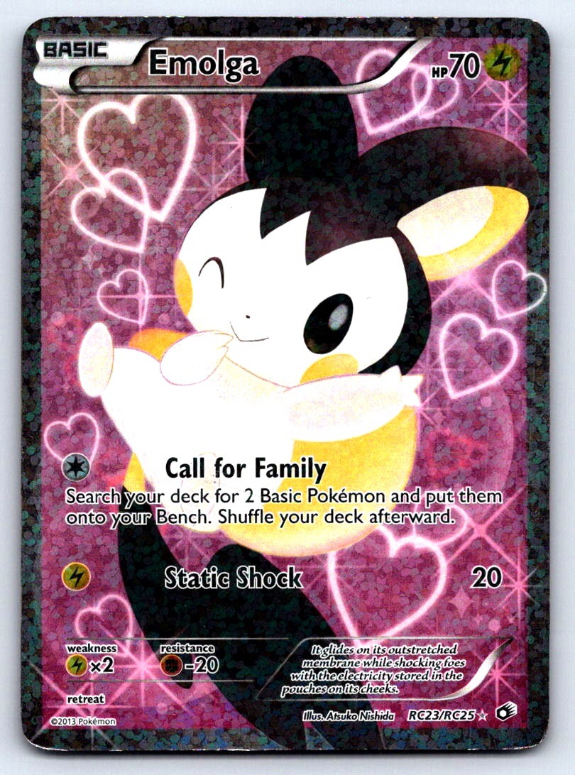 Emolga (Full Art) Holo Ultra Rare Legendary Treasures: Radiant Collection RC23/R