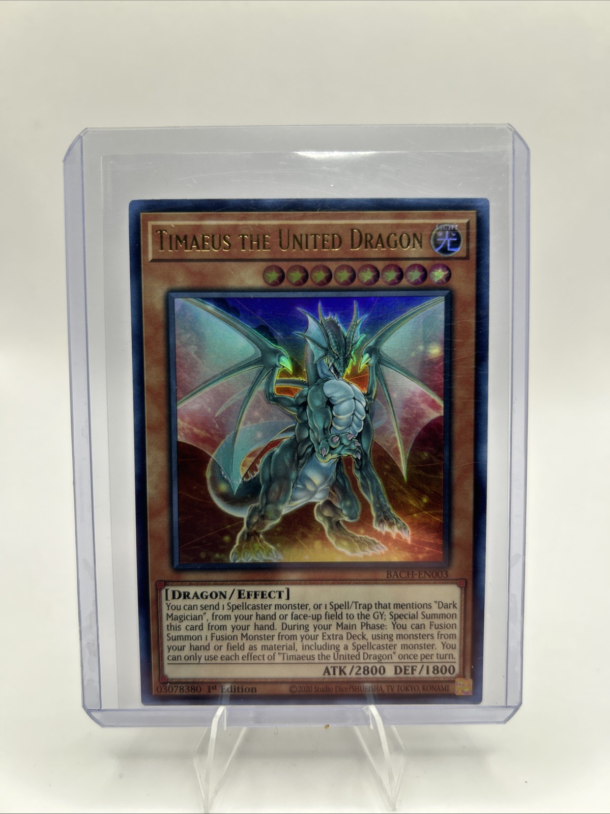 Timaeus the United Dragon BACH-EN003 Battle of Chaos 1st Edition